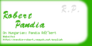 robert pandia business card